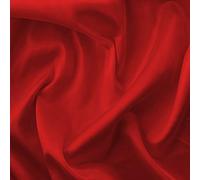 Silky Satin Liquid Fabric Plain Luxury Dress Craft Decoration Drape Dancewear Material 60" - 150cm Wide | Sold Per Half Metre (Red)