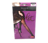 Silky Seamer Back Seam Tights by Silky Available in Large and Medium Sizes (Medium) Black