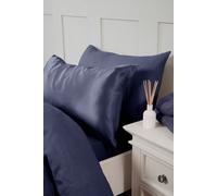 Silky Silks 100% Mulberry Silk Standard Pillowcase in Navy | Size: Standard Pillow Case Silky Silks Navy Standard Pillow Case