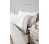Silky Silks 100% Mulberry Silk Standard Pillowcase in White | Size: Standard Pillow Case Silky Silks White Standard Pillow Case