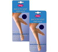 Silky Smooth Knit Everyday Essential Knee Highs (4 Pair Pack) (Navy)