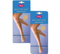 Silky Smooth Knit Everyday Essential Knee Highs (4 Pair Pack) (Nude)