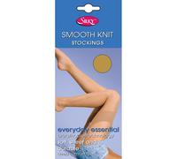 Silky Smooth Knit Everyday Stockings - Classic 15 Denier, Color-Black, Size-Large