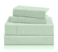 Silky Soft King Size Sheet Set - Luxury 4 Piece Breathable Cooling Sheets for King Size Bed, 16" Deep Pocket Easy Care Wrinkle Free Bedding Sheet and Pillowcase Set, Sage Green