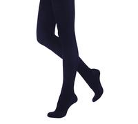 Silky Women's 300 Denier Appearance Fleece Tights (1 Pair) in Navy | Size: Large Silky Navy L