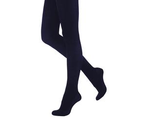 Silky Women's 300 Denier Appearance Fleece Tights (1 Pair) in Navy | Size: Medium Silky Navy M