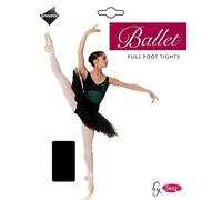 Silky Womens/Ladies Dance Ballet Tights Full Foot (1 Pair) (Small (4ft11”-5ft4”)) (Black)
