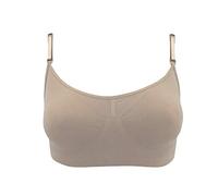Silky Womens/Ladies Dance Seamless Clear Back Bra (1 Garment) (Small) (Nude)