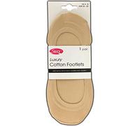 Silky Womens/Ladies Luxury Cotton Footlets (1 Pair) (4-8 UK) (Natural)