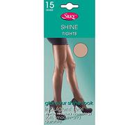 Silky Womens/Ladies Shine Tights (1 Pair) (Large (42”-48”)) (Natural)