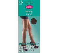 Silky Womens/Ladies Shine Tights (1 Pair) (Large (42â€-48â€)) (Barely Black)
