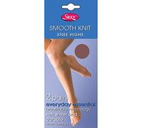 Silky Womens/Ladies Smooth Knit Knee Highs (2 Pairs) (One Size (UK Shoe 3-8)) (Chiffon)