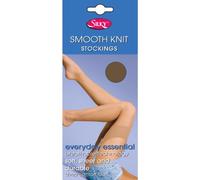 Silky Womens/Ladies Smooth Knit Stockings (1 Pairs) (Medium (5ft-5ft8”)) (Nude)
