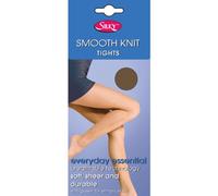 Silky Womens/Ladies Smooth Knit Tights Extra Size (1 Pairs) (X-Large (48”-54”)) (Nude)