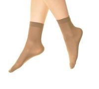 Silky Women's Opaque 40 Denier Ankle Highs (3 Pairs) in Natural | Size: 3-8 Silky Natural 3-8