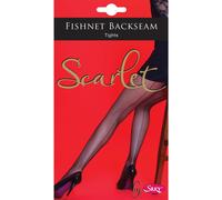 Silky Women's Scarlet Backseam Fishnet Tights (1 Pair) in Black | Size: Medium Silky Black M