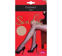Silky Women's Scarlet Fishnet Tights (1 Pair) in Natural | Size: Medium Silky Natural M