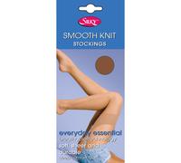 Silky Women's Smooth Knit Stockings (1 Pairs) in Pale Pink | Size: Medium Silky Pale Pink M