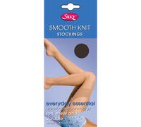 Silky Women's Smooth Knit Stockings (1 Pairs) in True Black | Size: Medium Silky True Black M
