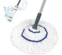 Silkyhose Self-Wringing Twist Mop Cotton Rotating Dry & Wet Mops with Long Handled for Floor Cleaning Kitchen Bathroom Hardwood Vinyl Tile Laminate Household Office