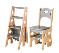 Silla de escalera plegable para biblioteca taburete de maciza para cocina y armario para llegar a lugares altos cento versátil para el hogar