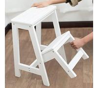 Silla de escalera plegable taburete de de 2 taburetes pequeños for pies banco de zapatosestante de flores escalón de cocina escalera de seguridad anslizante for el hogar y l