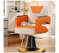 Silla de peluquería resistente con bomba hidráulica altura ajustable giratoria de 360° muebles profesales de salón para estilistas maquillaje y spa diseño negro