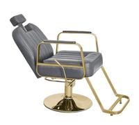Silla de peluquero ajustable con reposacabezas muebles de salón de piel sintética para peinar el cabello diseño reclinable para mayor comodidad y comodidad