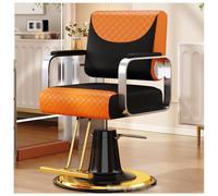 Silla de salón negra resistente con bomba hidráulica de altura ajustable y giratoria de 360° perfecta para estilistas barberos y profesales de la belleza silla de maquillaje de spa
