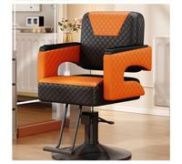 Silla hidráulica de alta resistencia altura ajustable silla de peluquería giratoria de 360° equipo de spa profesal de maquillaje y peluquería muebles de belleza negros