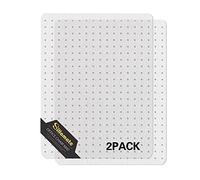 Sillamate Plastic Office Chair Mat for Carpeted Floors, Heavy Duty Floor Mat,Eco-Friendly Series Studded Carpet Desk Chair Mats-36'' x 48'' (36 inches X 48 inches x 2 pc- NO Lip)