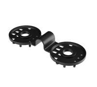 Sillar 100 Shade Net Clips - Ø30 mm Heavy-Duty PE Tarp & Sun Sail Fixing Clamps, UV-Resistant Black - Greenhouse Shading, Windbreak Netting, Fence Privacy Screen & Pool Cover Fasteners