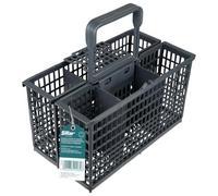 Sillar Dishwasher Cutlery Basket, Universal Grey Plastic Basket, 22.4 x 12 x 22 cm, Replacement Cutlery Holder for Spoons, Forks, Knives and Kitchen Utensils