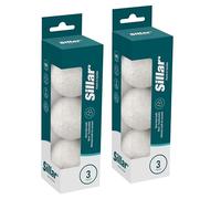 Sillar Dryer Balls Eco Made of Wool, 6 pcs Dryer Balls for Tumble Dryer | ø7 cm Natural Balls for the Dryer, 100% Sheep Wool | Natural Fabric Softener, Reduce Wrinkles, Shortens Drying Time, Reusable