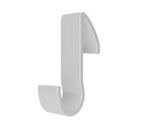 Sillar Radiator Towel Hooks 8 Pack - Clip-On Heated Towel-Rail Hangers, No-Drill ABS Plastic Robe & Towel Hooks for Bathroom Radiator, Bright White