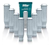 Sillar Water Filter for Coffee Machine - Replacement Filter Compatible with Krups F088 NIRF700 Pro Aqua, Nivona and Melitta | Activated Carbon Cartridge 8 Pack | Extends The Life of Your Machine