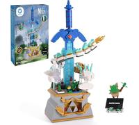 Sillbird Master Sword Building Set with Dragon, Buildable Hyrule Castle Collection Display Model Glowing Toy, Ideal Christmas & Birthday Gifts for Kids Boys Girls Ages 8-12 (677pcs)