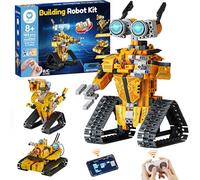 Sillbird Robot Building Kit with Remote Control STEM Gifts for Boys Age 8-12, Coding Buildable Robotic Technic Toys for Kids Birthday with 468 Pieces