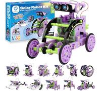 Sillbird Solar Building Robot Kit STEM Gift for Boys Aged 8-14, 12-in-1 DIY Science Educational toys for Kids Birthday, Solar Powered robotic set with 190 Pieces
