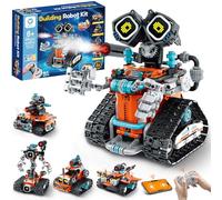 Sillbird Technic Robot Building Kit with Remote Control for Boys and Girls Ages 8-14, STEM Coding Gifts for Kids Birthday, Buildable 5in1 Robotics Toy with 596 Pieces