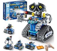 Sillbird Technic Robot Building Kit with Remote Control, STEM Gifts for Boys and Girls Ages 8-14, Buildable 5in1 Robotics Coding Toy for Kids Birthday with 596 Pieces