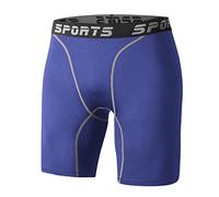 Sillictor Compression Shorts Men Anti Chafing Running Underwear Men Gym Shorts Breathable Tight Mens Sports Boxers for Cycling Workout Football,Moisture Wicking Muscle Support 3325 Navy M