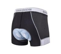 Sillictor Padded Cycling Shorts Men 9D Gel Padding MTB Mountain Bike Shorts for Men Mesh Quick Dry Cycle Shorts Mens Spin Motorcycle Bicycle Undershorts Biking Underwear Liner Anti Slip 002C Grey 2XL