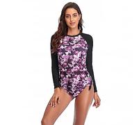 Sillictor Rash Vest Women Swimming Tops UV Womens Swim Shorts and Top Set Ladies 2 Piece Long Sleeve Swimsuits for Women Rash Guard Shirts with Build in Bra for Surfing,Quick Dry 172 Pink L