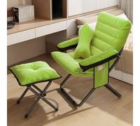 Sillón Reclinable Plegable - Sillón de Lectura Ergonomico para Sala de Estar Silla de Relax Portátil Ideal para Dormir y Descansar Sillón Cómodo E4