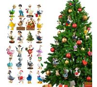 Silly 2025 - 26 x 18 cm 2D Acrylic Pendant | Christmas Tree Decoration Counts Days with 24 Days Silly | Children's Room Living Room Office Car Window Door