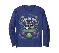 Silly Alien Show ME Your Kitties Cat Love Side Quests Long Sleeve T-Shirt