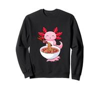 Silly Axolotl Eating Noodles With Chopsticks Saying Sweatshirt