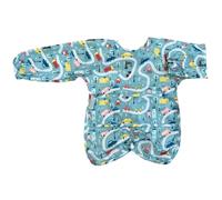 Silly Billyz Nylon Highchair Hugger Long Sleeve Bib - Road Map