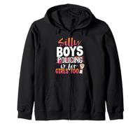 Silly Boys Policing is for Girls Too Policewoman Zip Hoodie